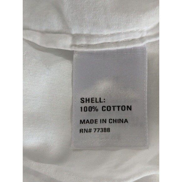 Madewell Broadway & Broome Top Women's S White Cotton Blouse Cottagecore Crochet - Picture 10 of 13